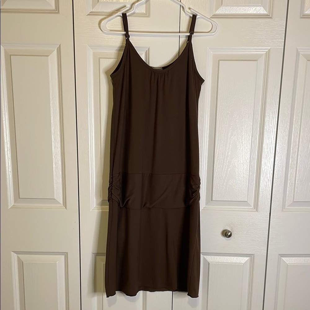 OLD NAVY Spaghetti Strap Scoop Neck Knee High Dress, Women’s L, Brown